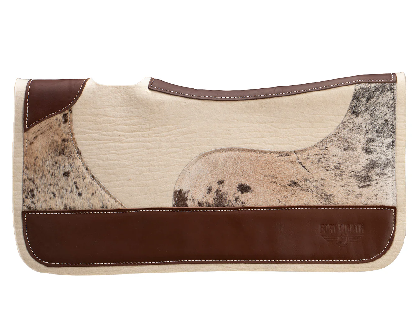 Fort Worth Steam Pressed Western Pad- Cowhide - 28" x 27" - Image 2