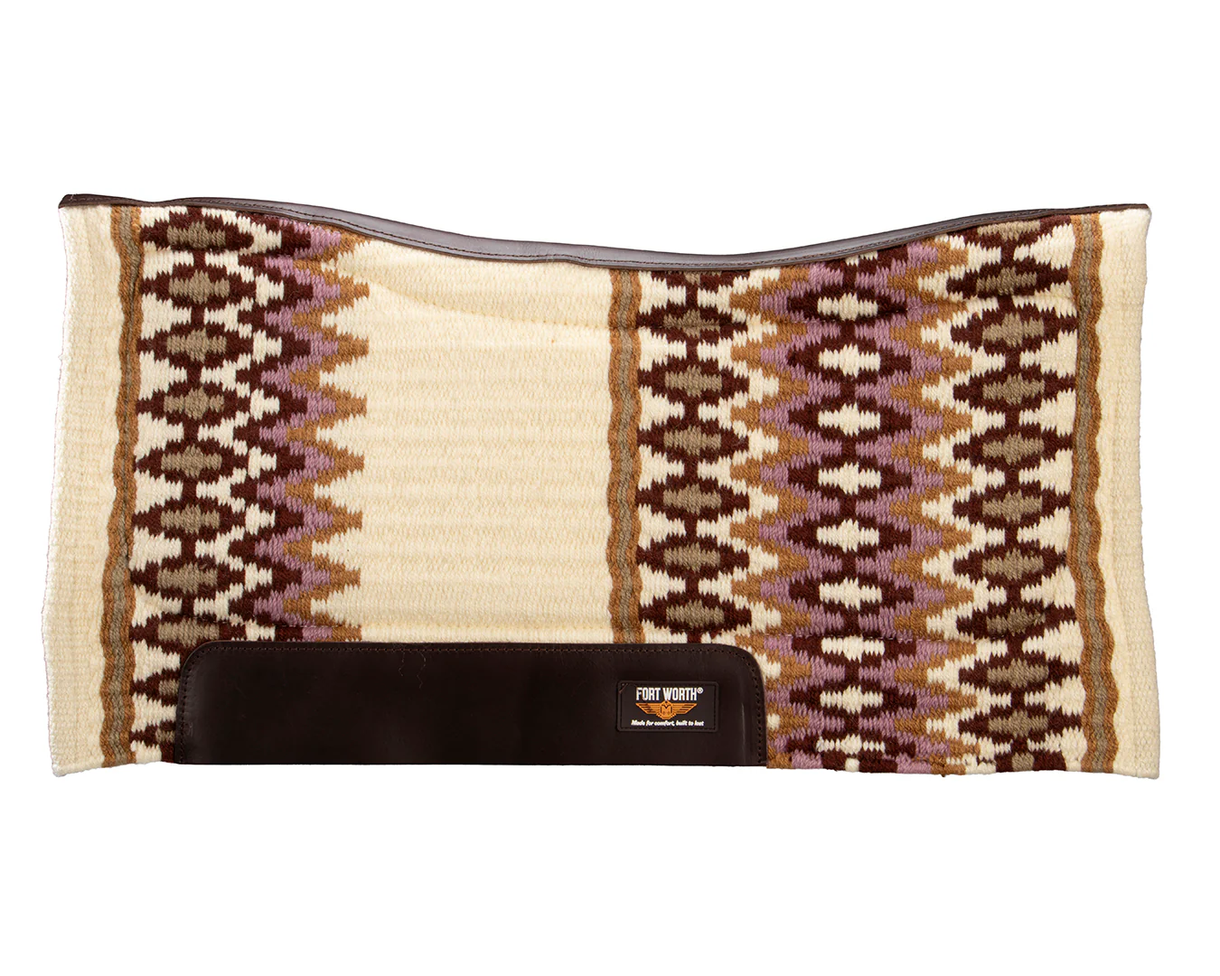 Fort Worth Saddle Pad Fleeced Lined - Lilac - Image 2