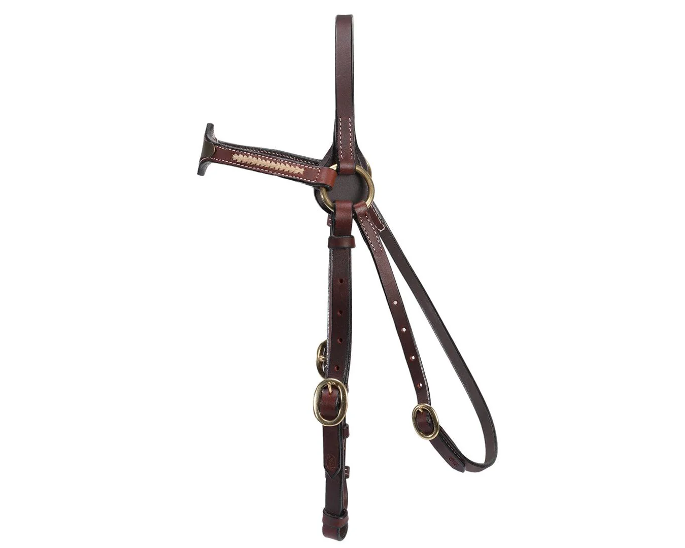 Fort Worth Shaped Barcoo Brass Bridle 5/8" - Image 2