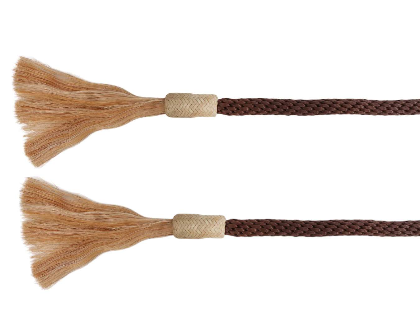 Fort Worth Soft Round Split Reins 8' w/Horsehair - Image 10