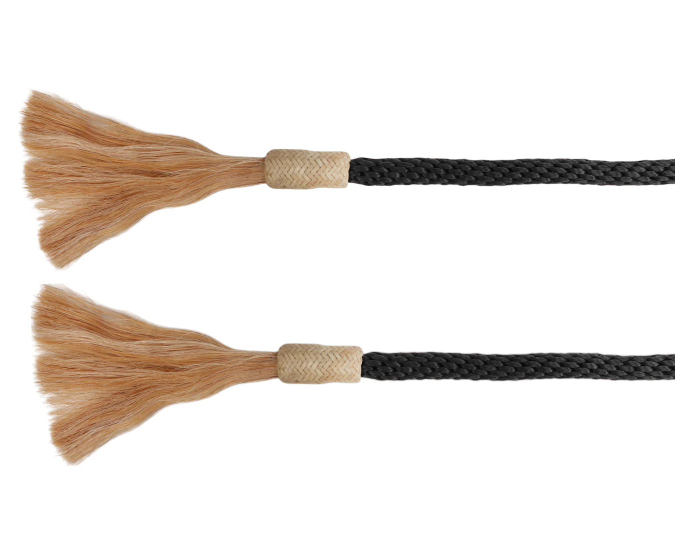 Fort Worth Soft Round Split Reins 8' w/Horsehair - Image 5