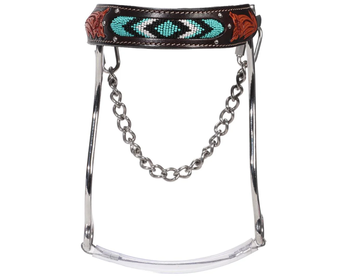 Fort Worth SS Hackamore - Turquoise Beaded - Image 4