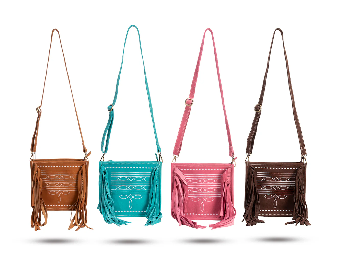 Fort Worth Suede Handbag with Fringe - Image 17