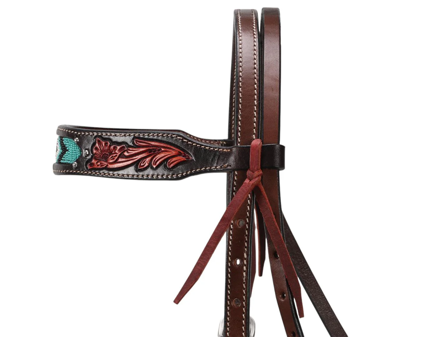 Fort Worth Turquoise Beaded Headstall - Image 4