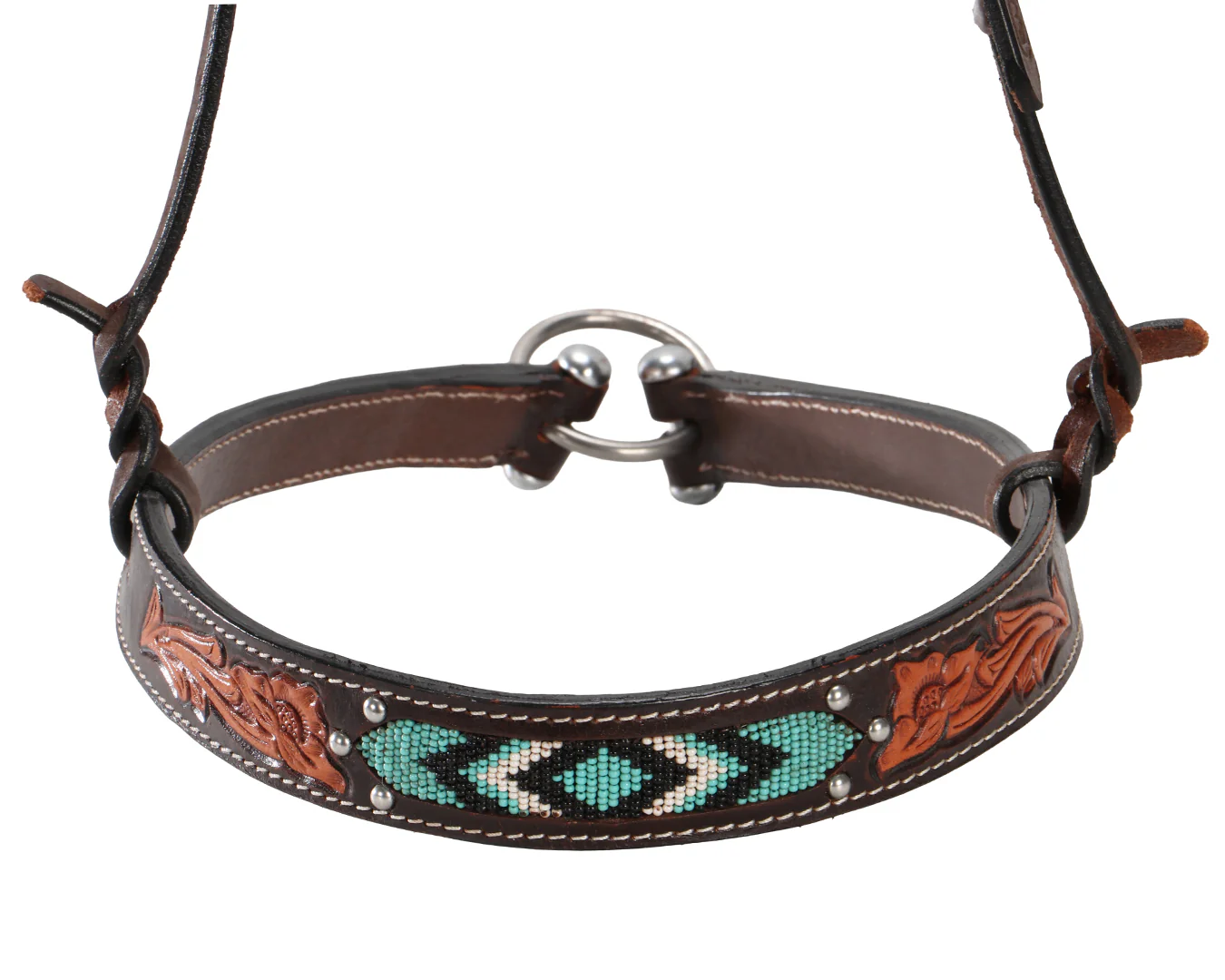 Fort Worth Turquoise Beaded Noseband - Image 4