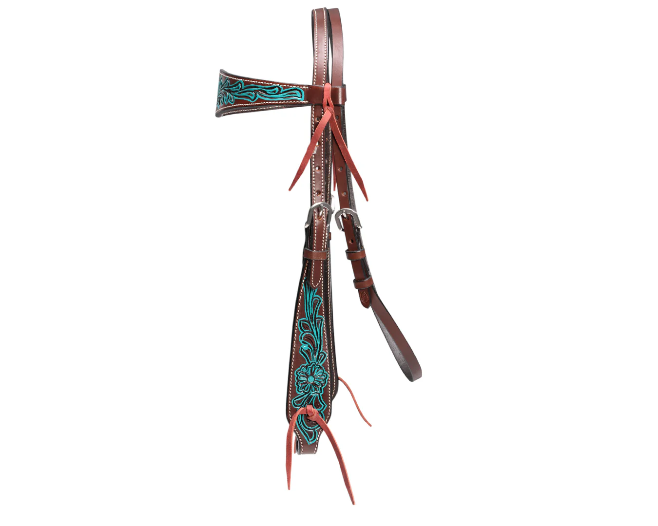 Fort Worth Turquoise Flower Headstall - Image 2