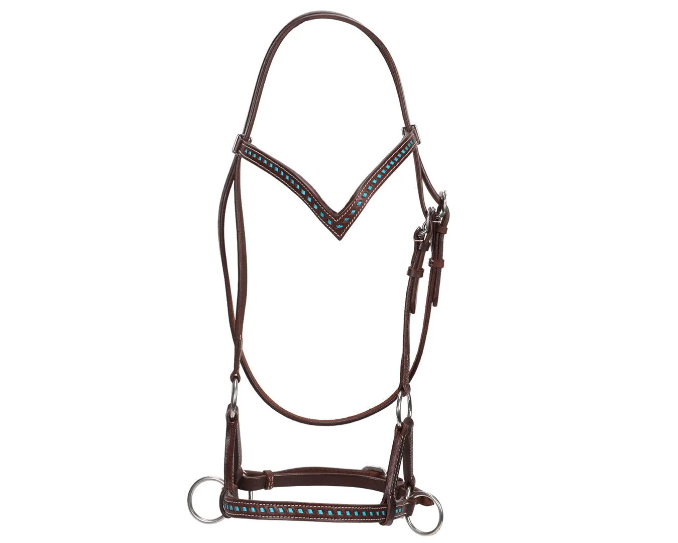 Fort Worth V Brow Side Pull Headstall - Image 4