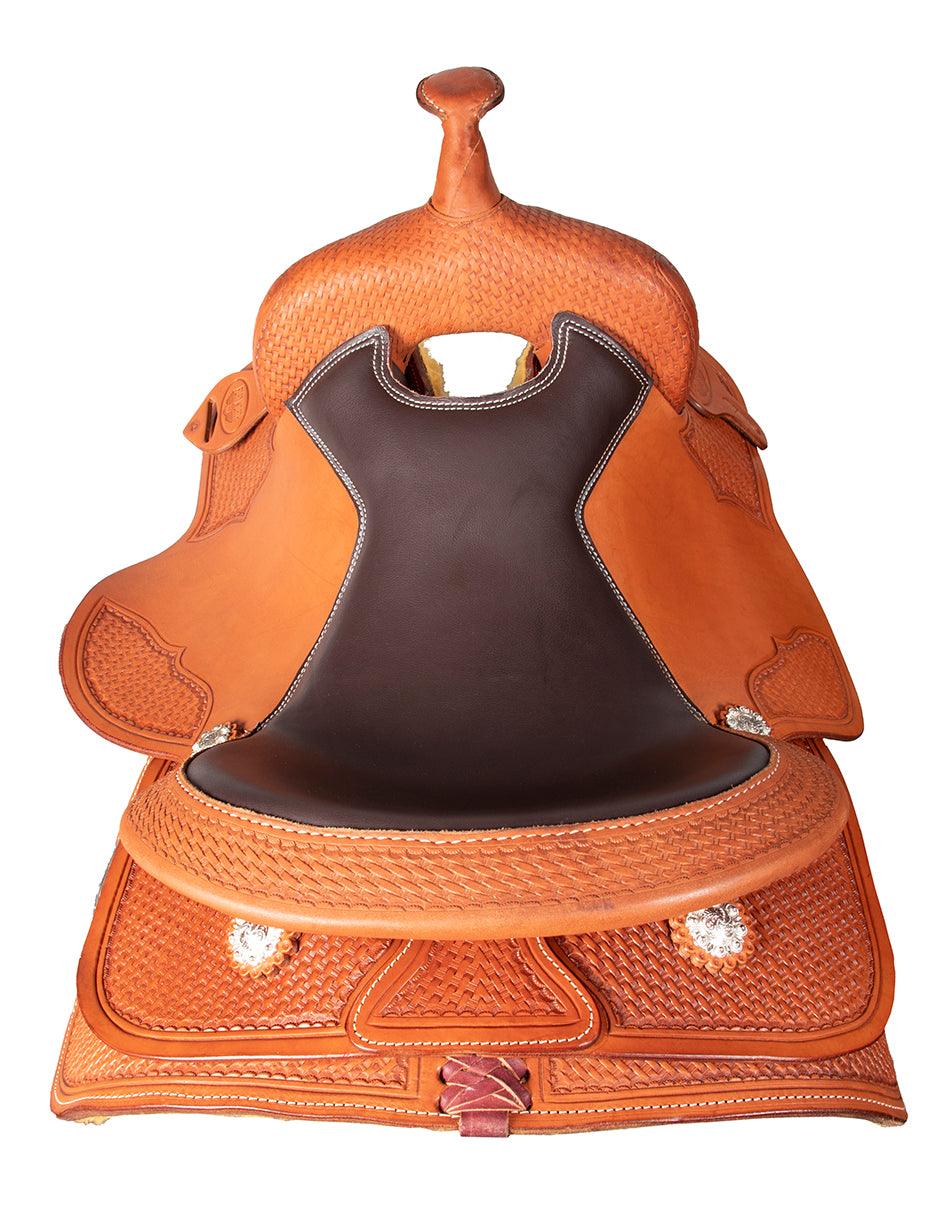 Fort Worth Western Pleasure Basket Weave Saddle - Image 7