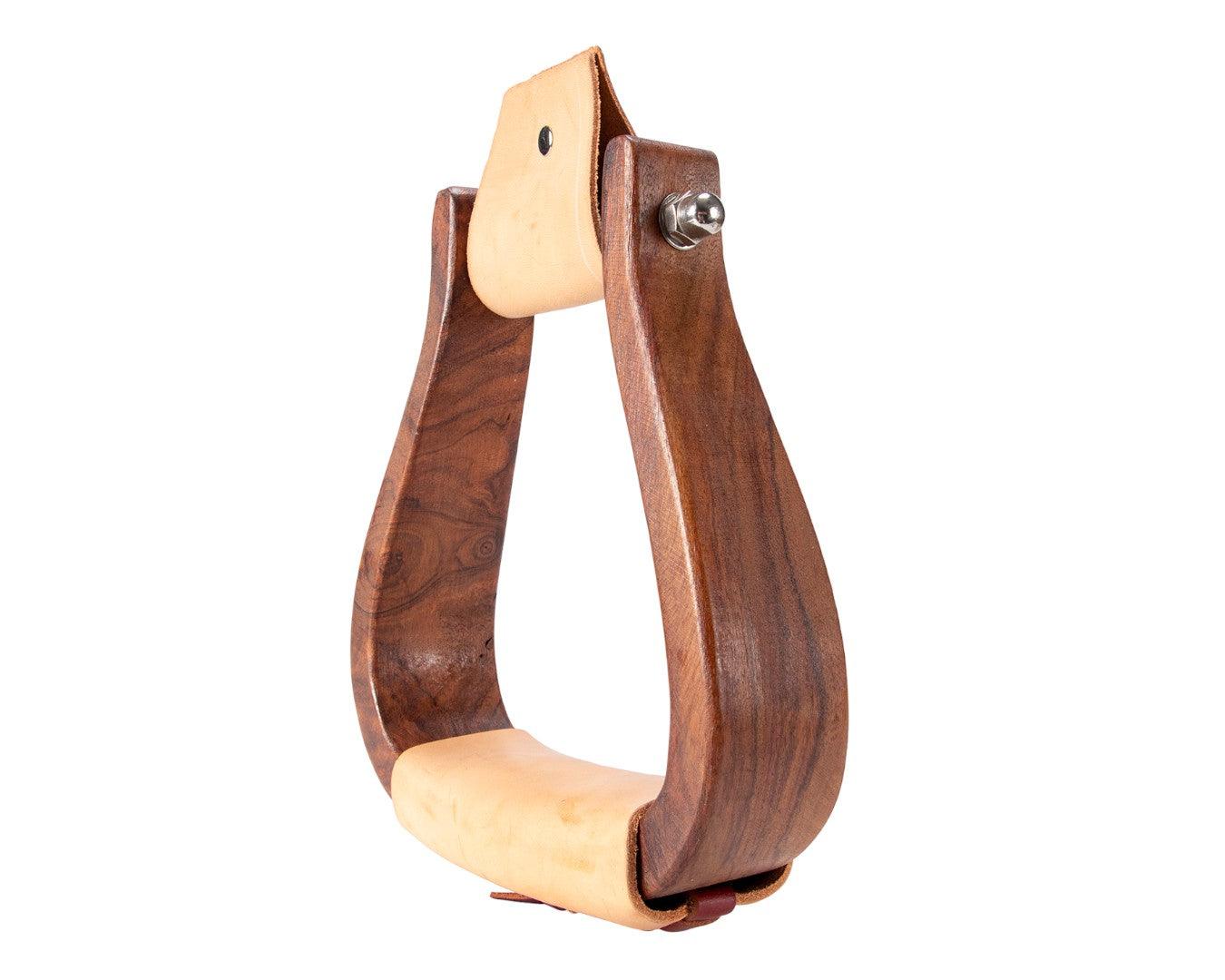 Fort Worth Wooden Oxbows w/Leather Covered Treads