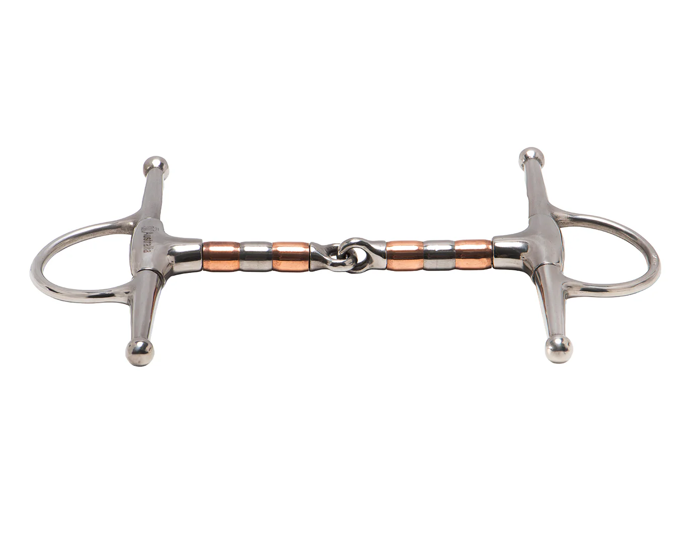 STC Full Cheek Eggbutt Bit w/Copper & SS Rollers - Image 2