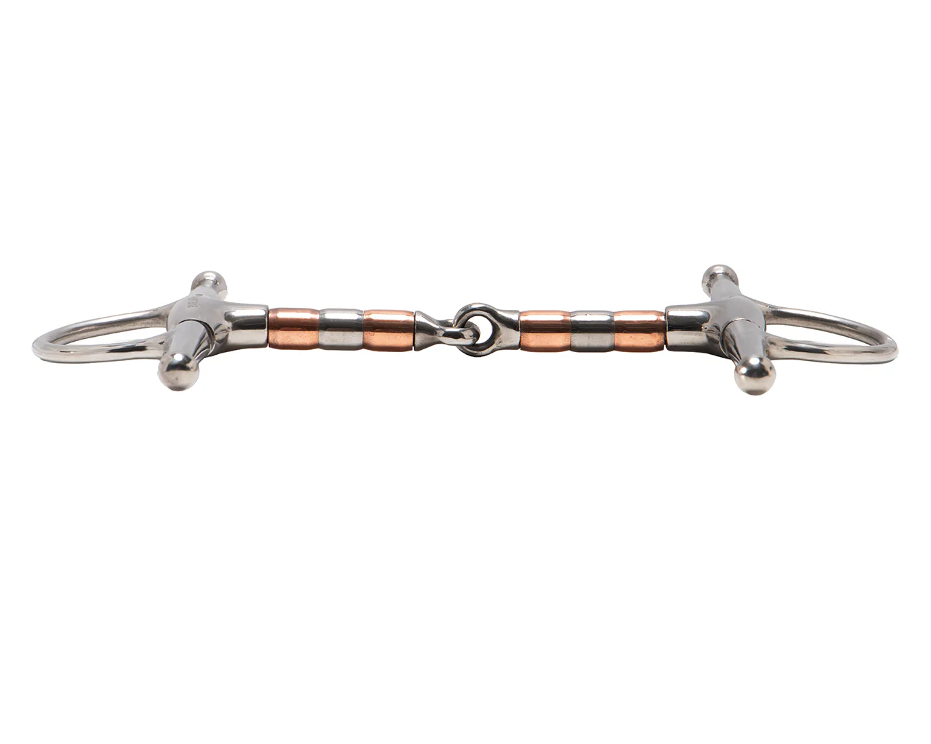 STC Full Cheek Eggbutt Bit w/Copper & SS Rollers - Image 3
