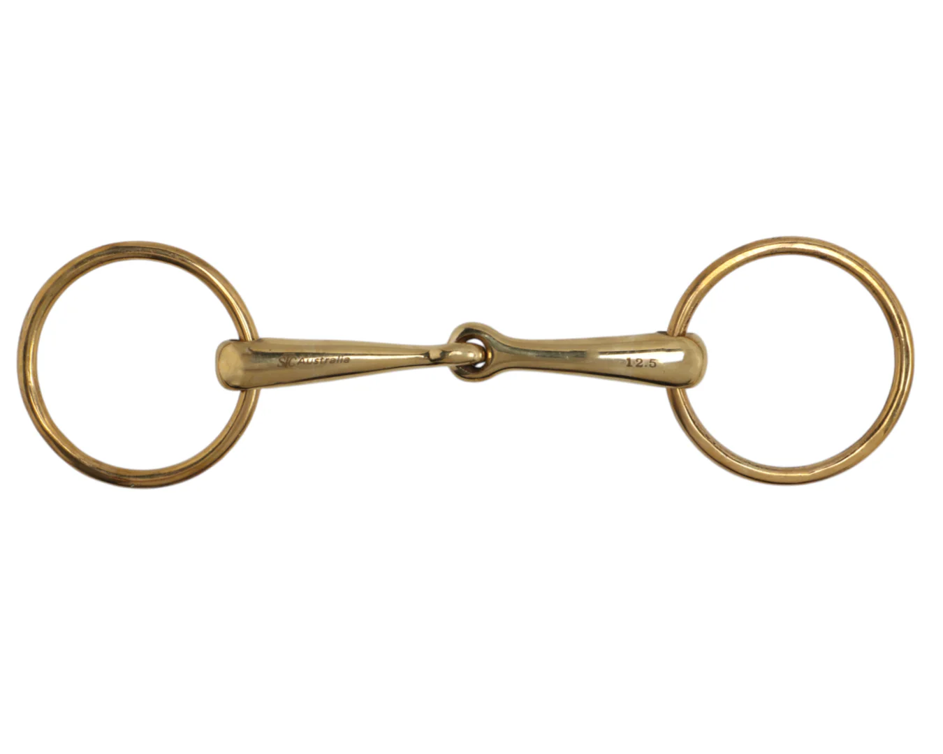 Gold Medal Loose Ring Bradoon Bit with 65mm Rings