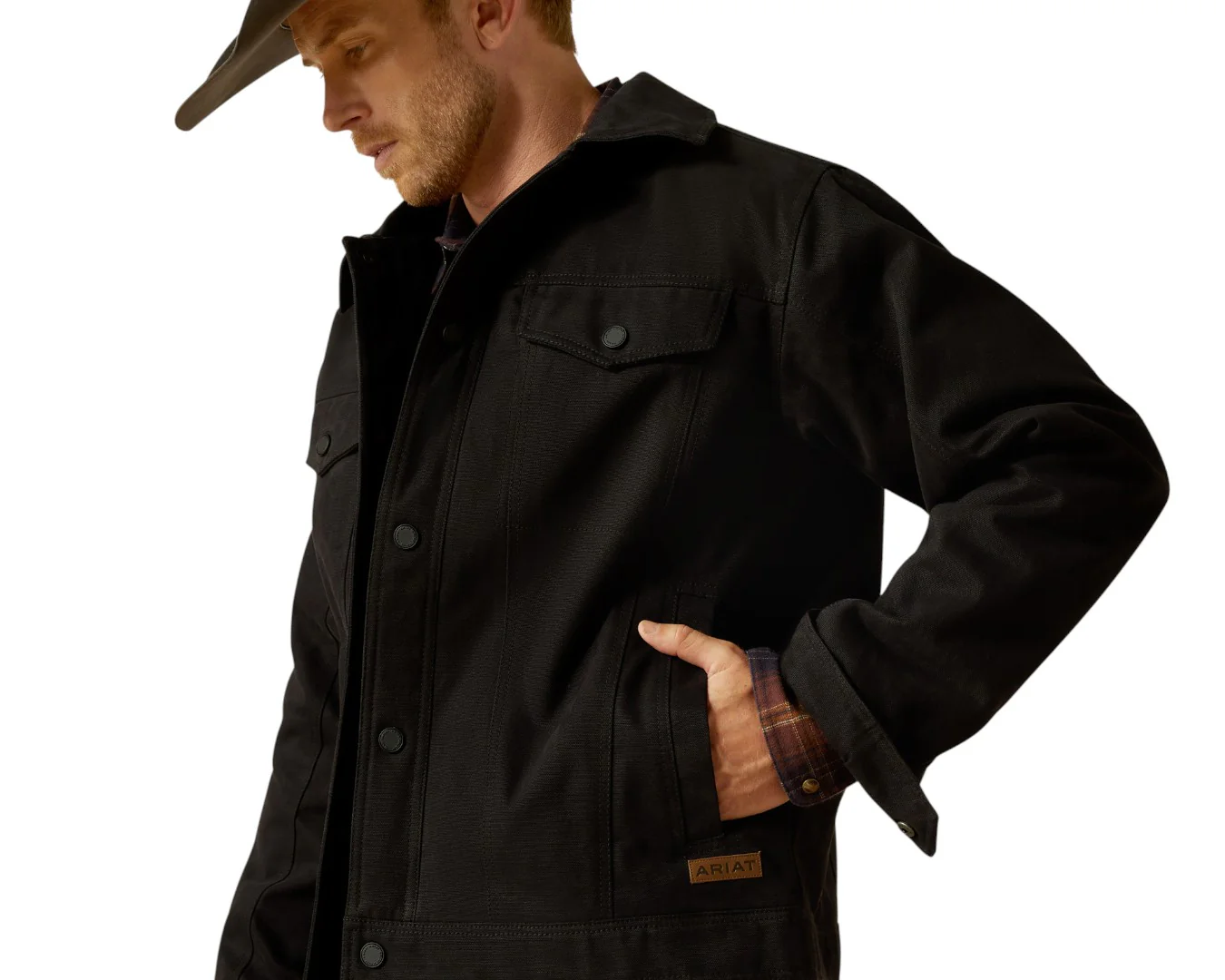 Ariat Men's Canvas Rancher Jacket - Image 3