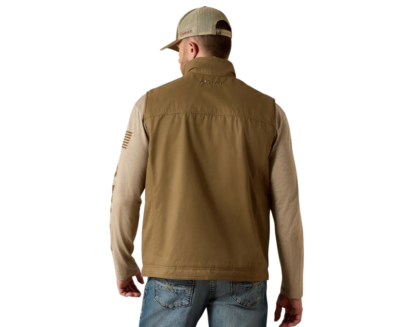 Ariat Men's Grizzly Canvas Insulated Vest - Image 3
