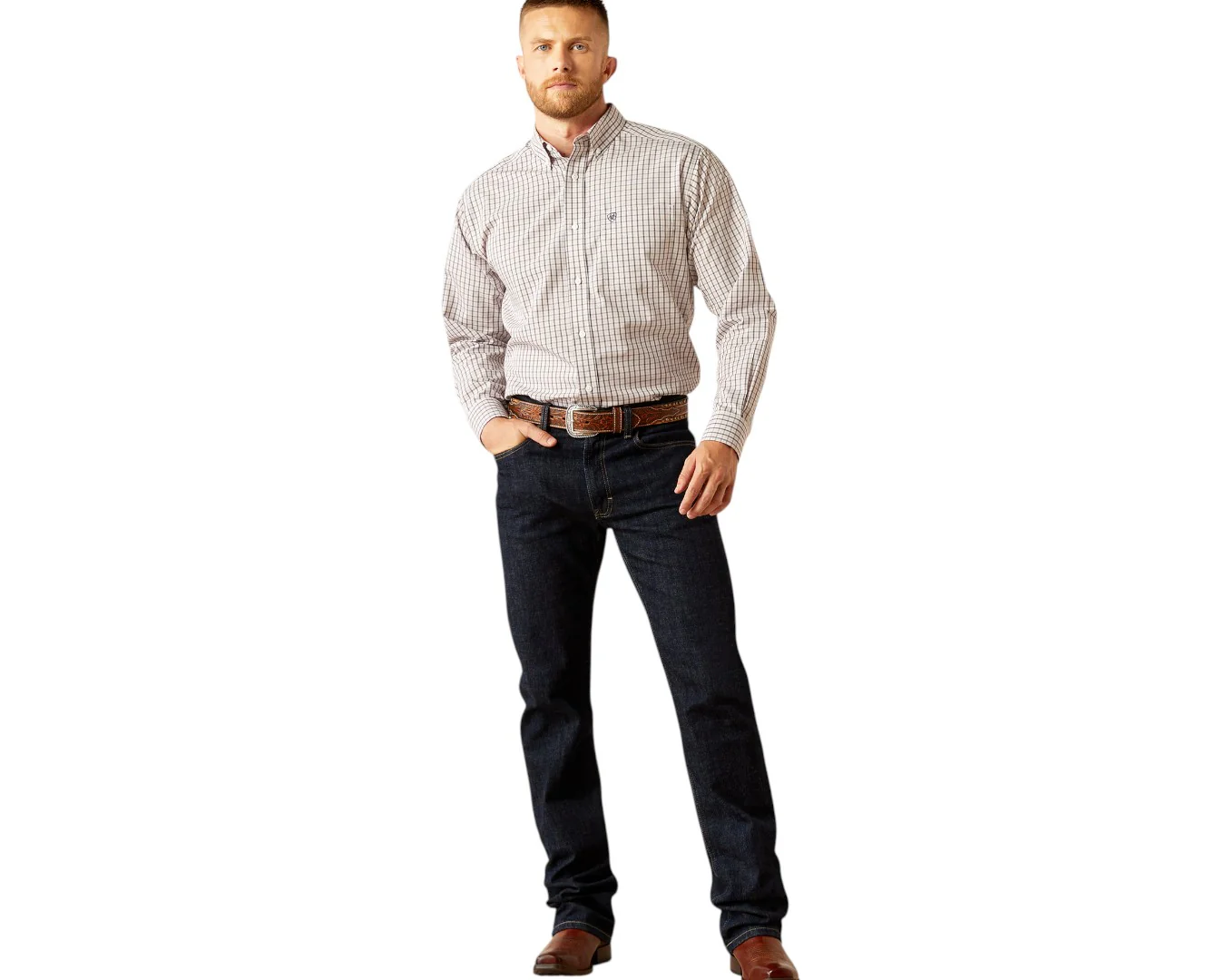 Ariat Men's Wrinkle Free Drew Classic Fit Shirt - Image 2