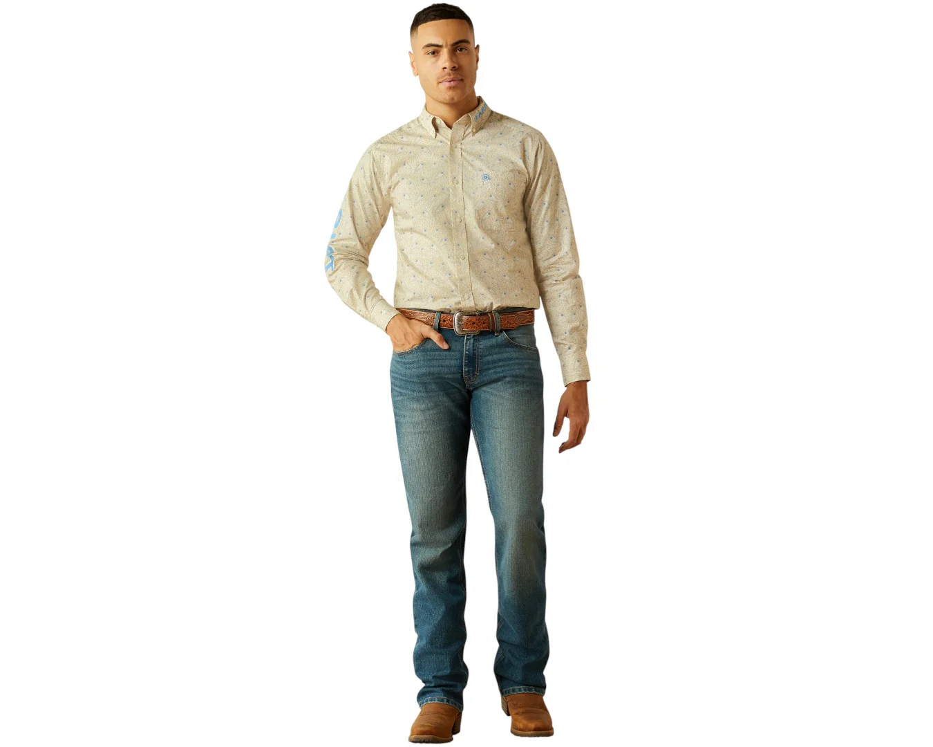 Ariat Men's Team Alder Fitted Shirt - Image 2