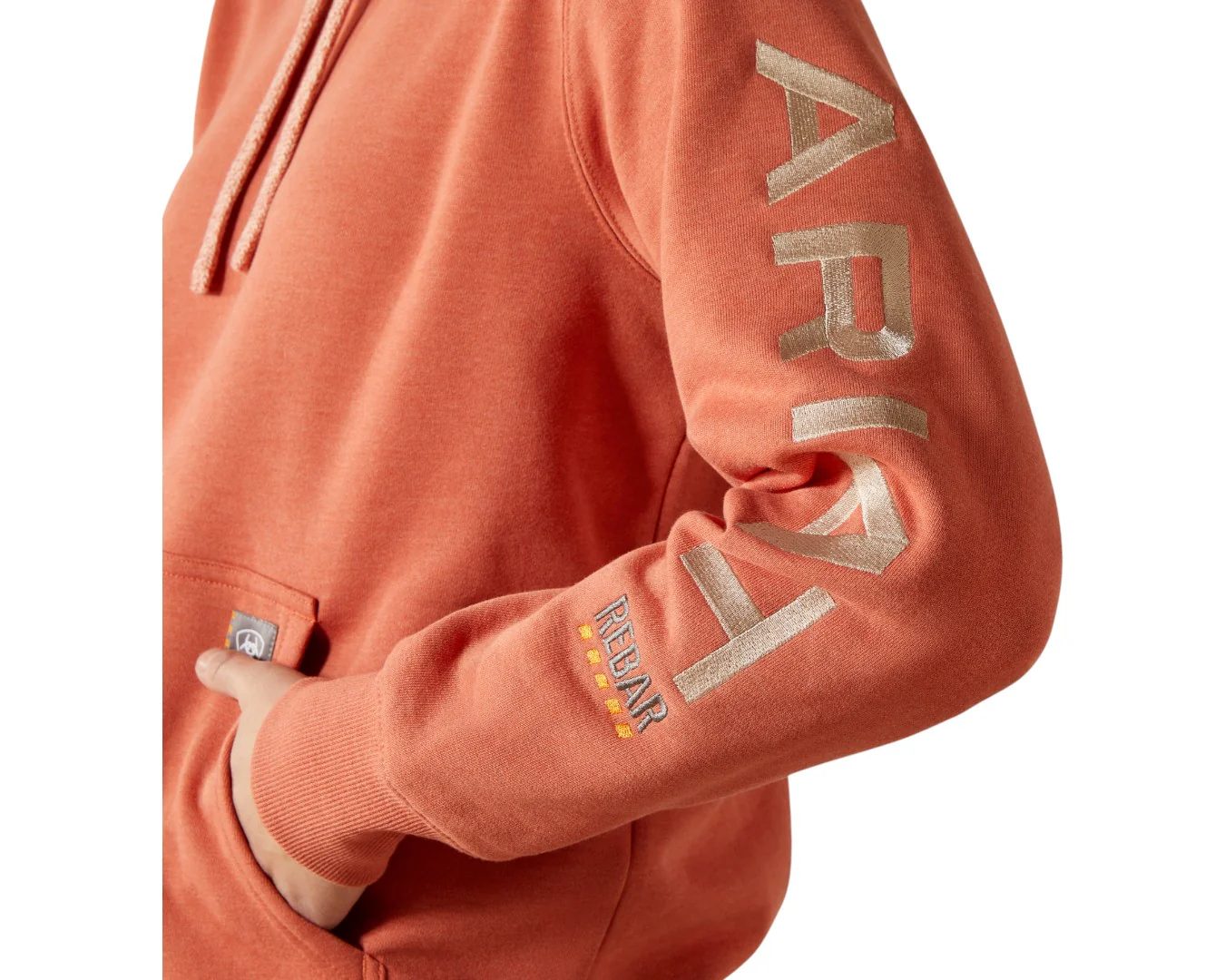 Ariat Women's Rebar Graphic Hoodie - Argon Heather - Image 3