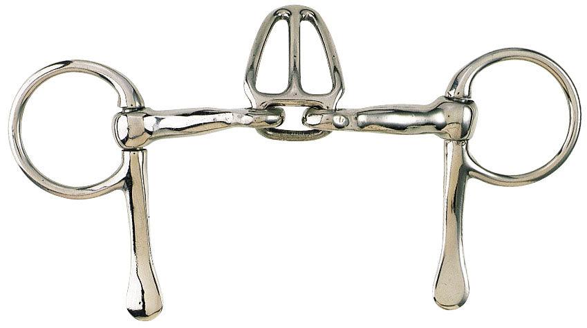 Half Spoon Snaffle Bit with Tongue Control