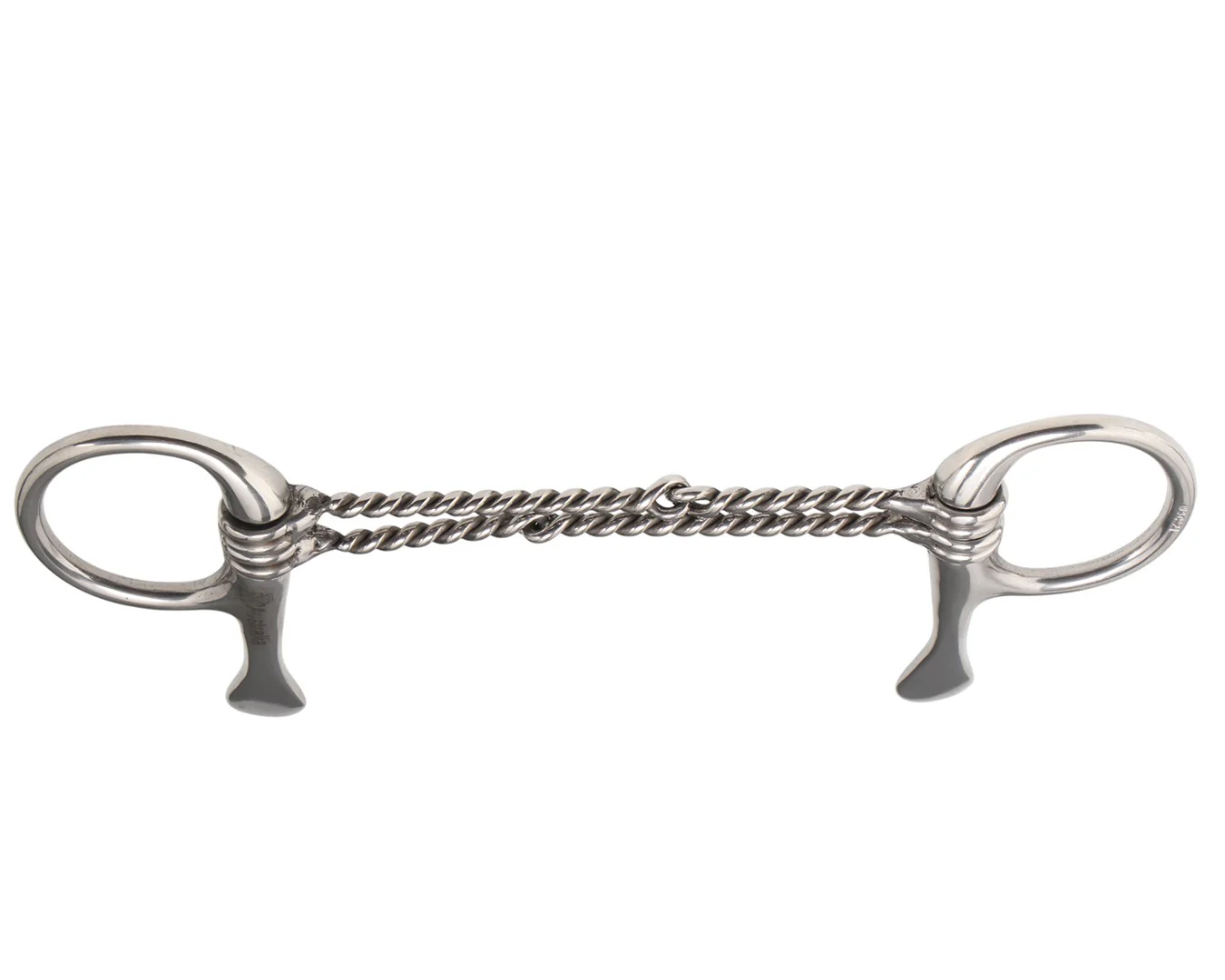 STC Half Spoon Snaffle Bit with Twisted Double Wire Mouth - Image 2