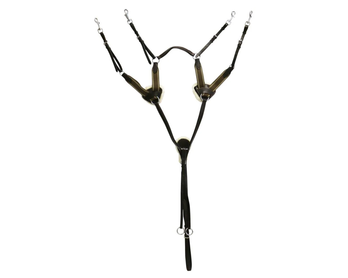 Happy Horse Five Point Breastplate - Brown