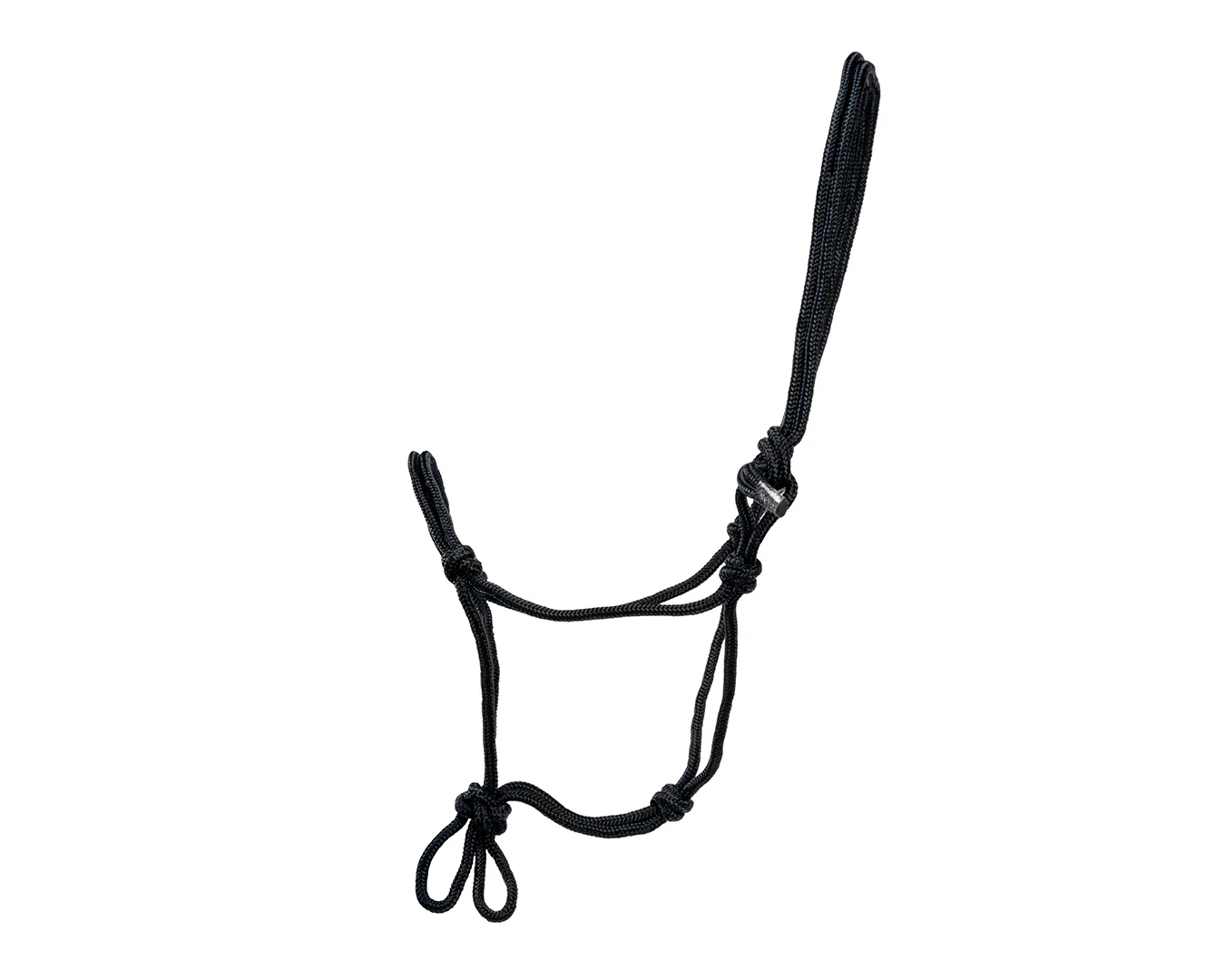 Happy Horse Knotted Rope Halter - Black - Image 2