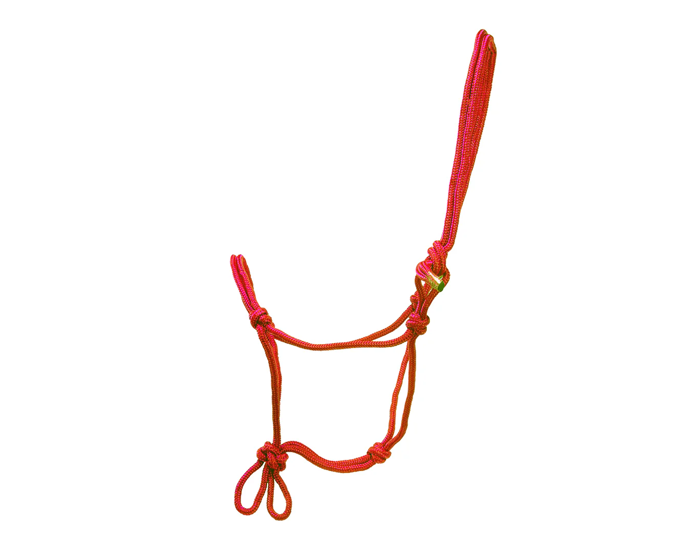 Happy Horse Knotted Rope Halter - Red - Image 2