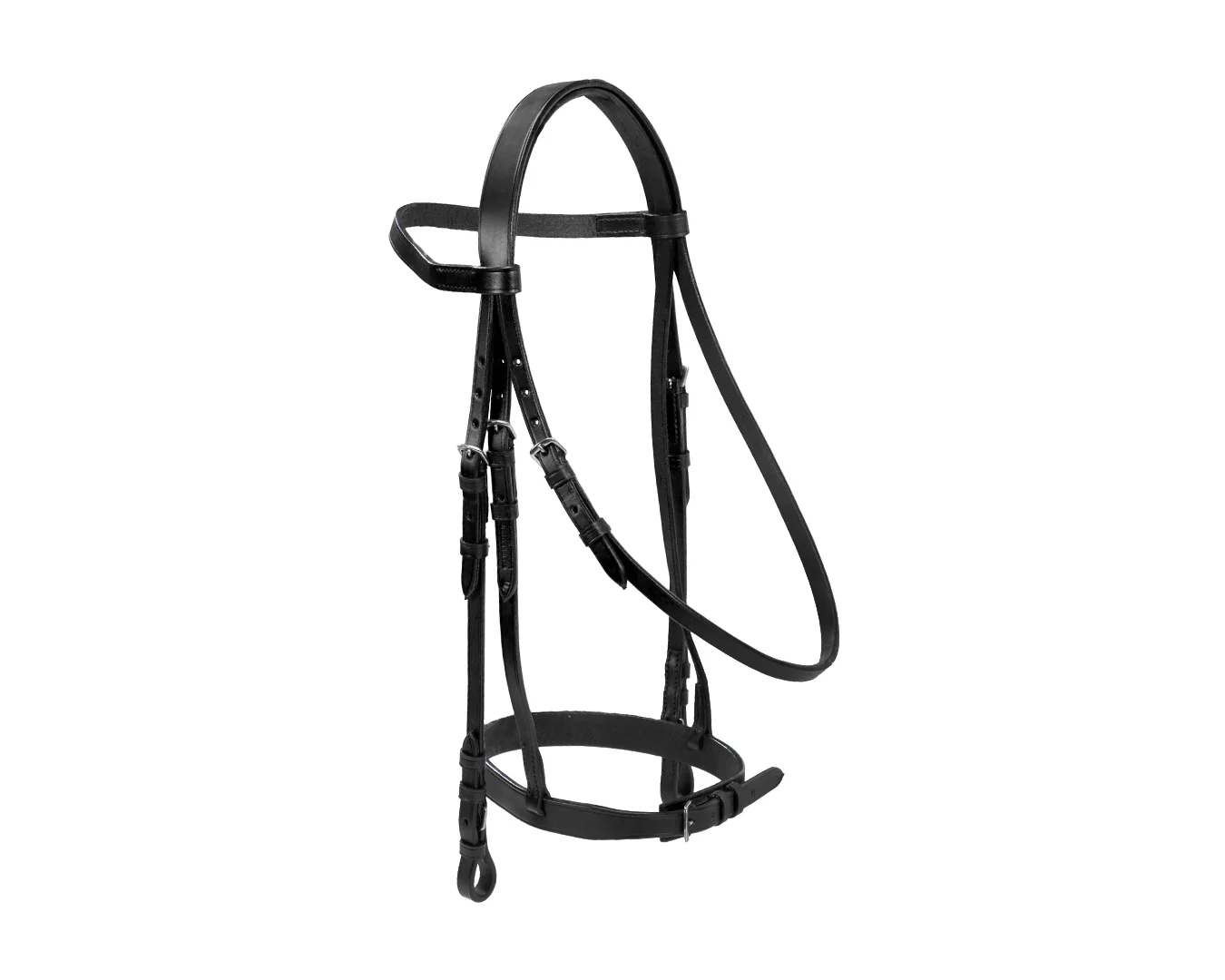 Happy Horse Snaffle Bridle - Black - Image 2