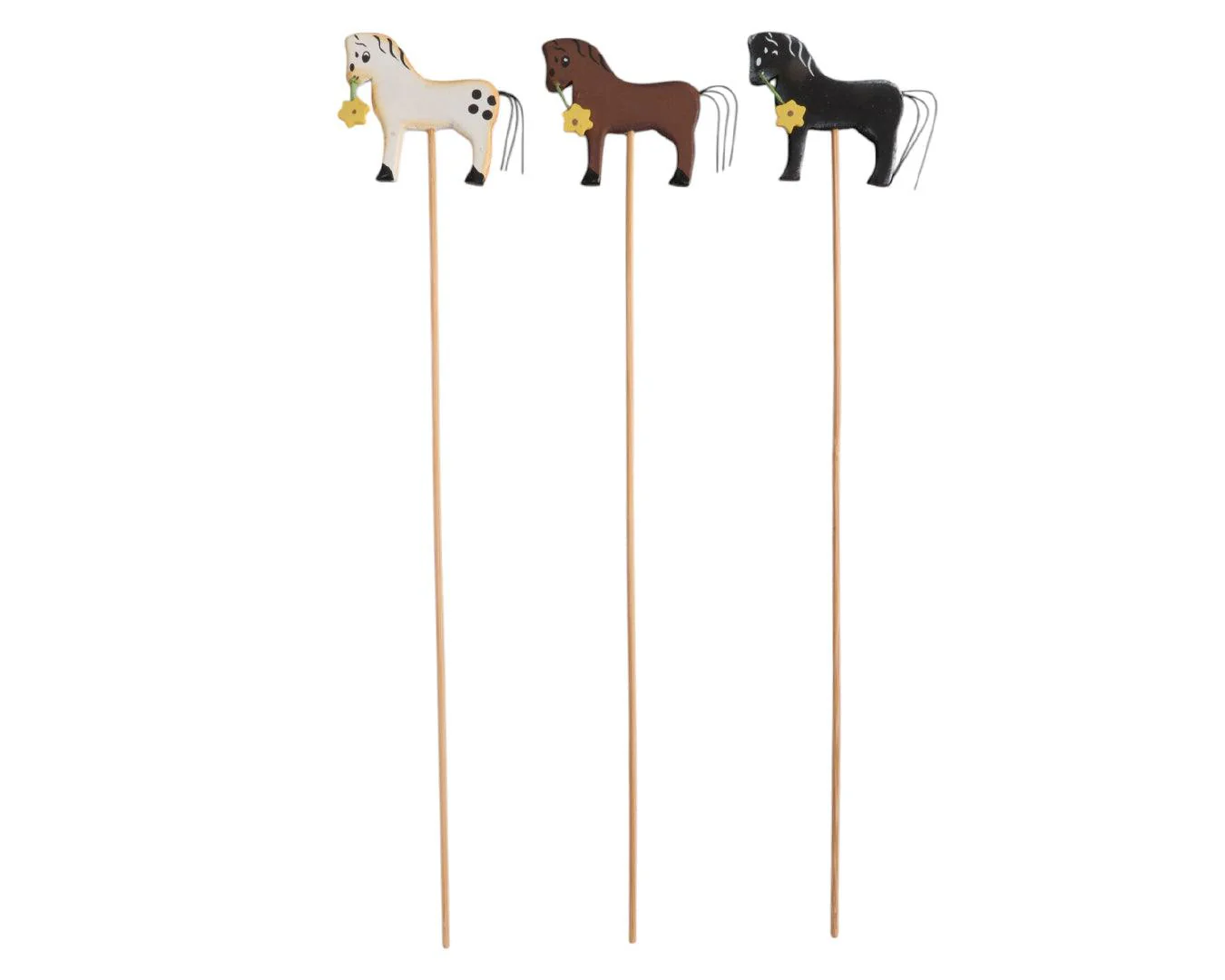 Happy Ross Wooden Horse Decorations - Image 2