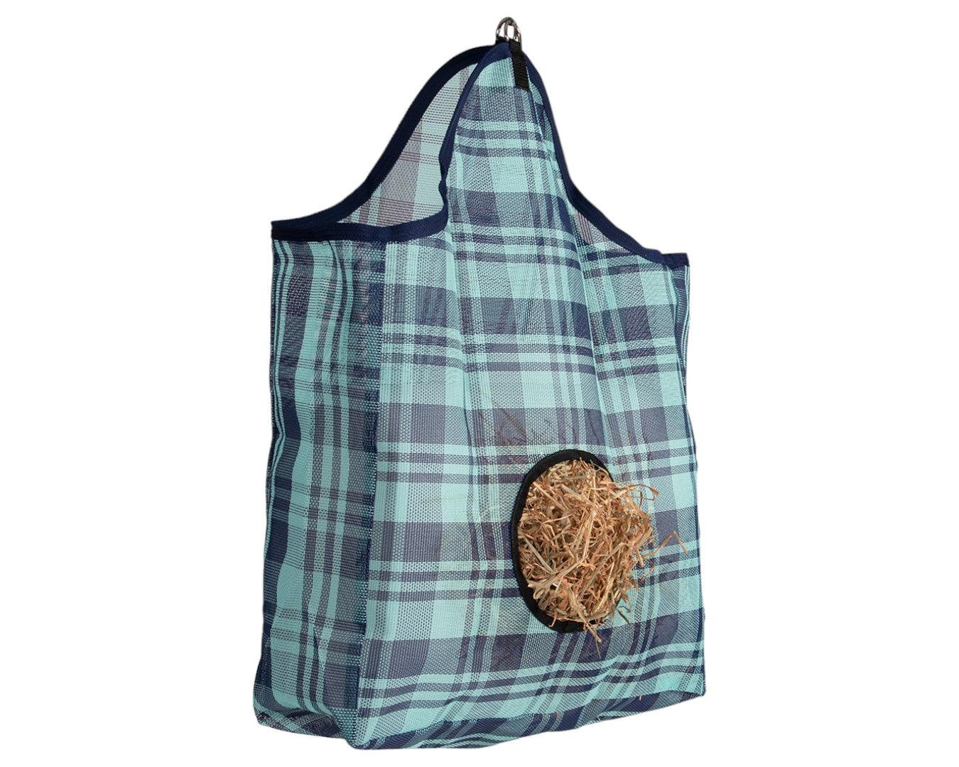 Hay Bag Feeder PVC Mesh - Turquoise - Image 2