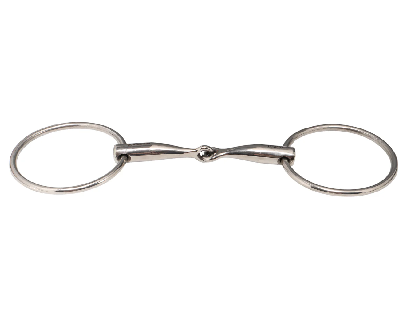 STC Heavy Mouth Loose Ring Snaffle Bit with 80mm Rings - Image 2