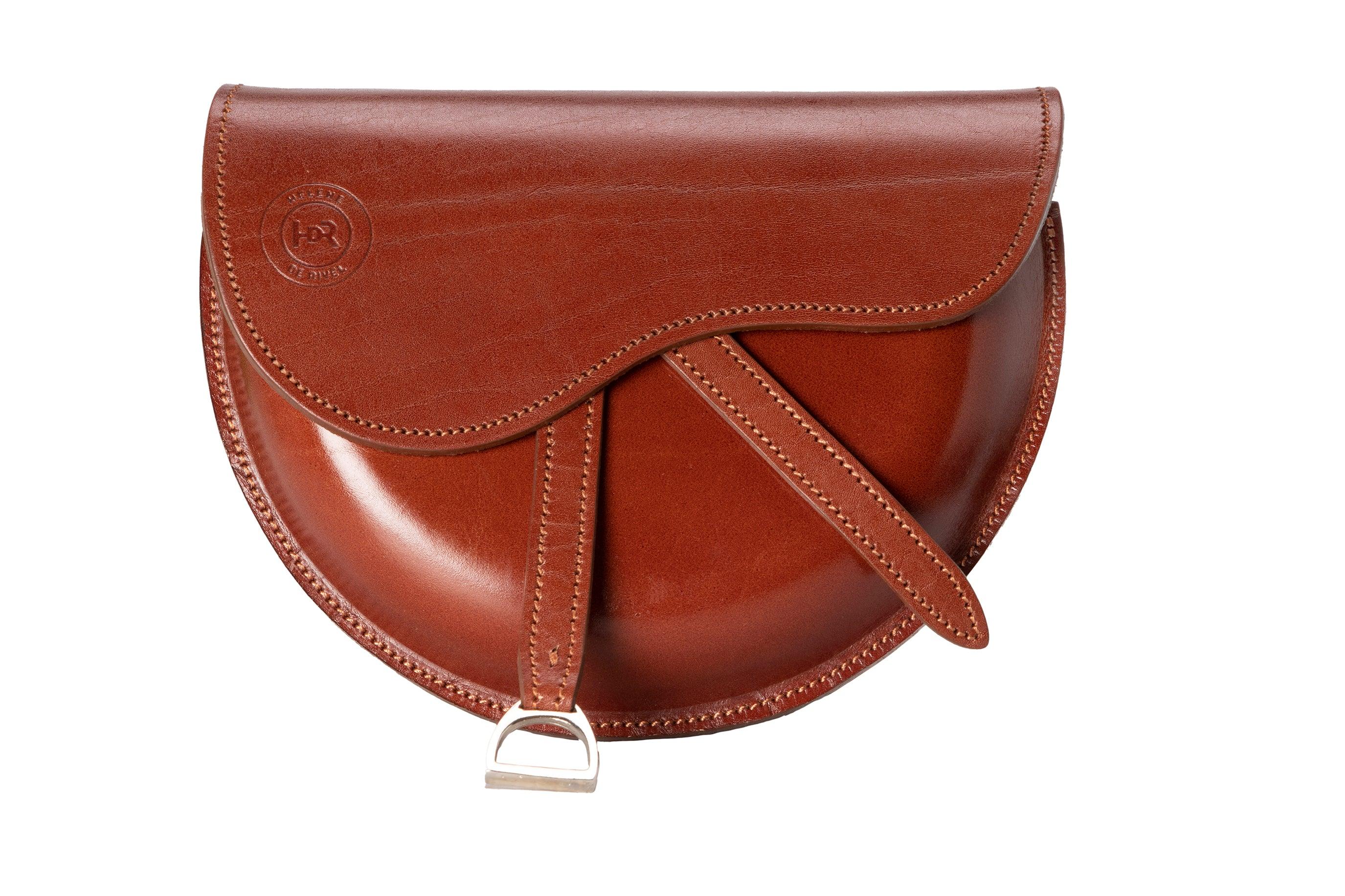 Helene de Rivel Celine Rider Leather Handbag