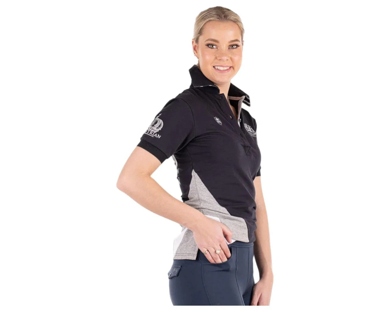 Hitchley & Harrow Fitted Polo - Equestrian Collection - Image 3