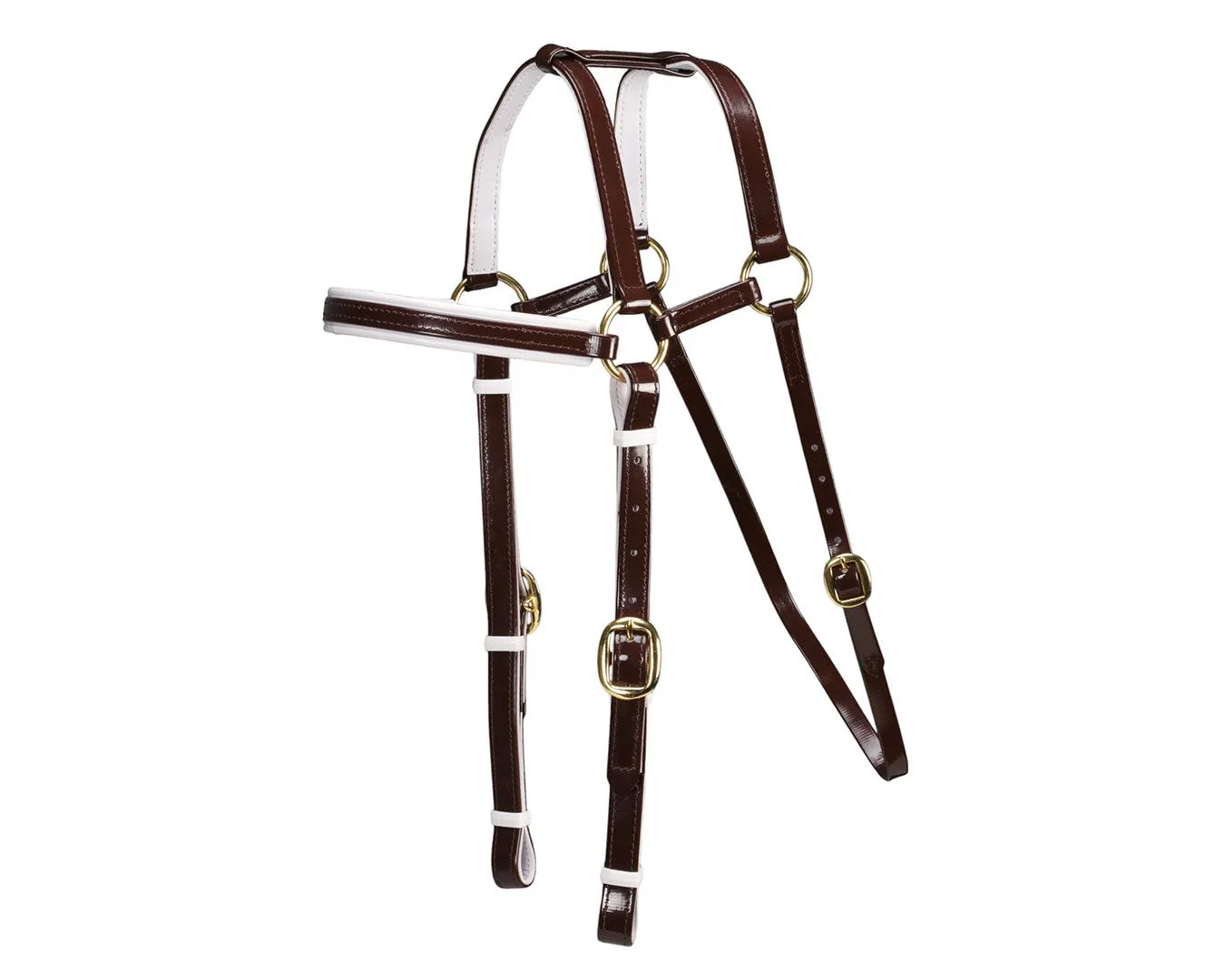 Horse Sense Extended Barcoo Bridle Head - Brass Fittings - Image 5