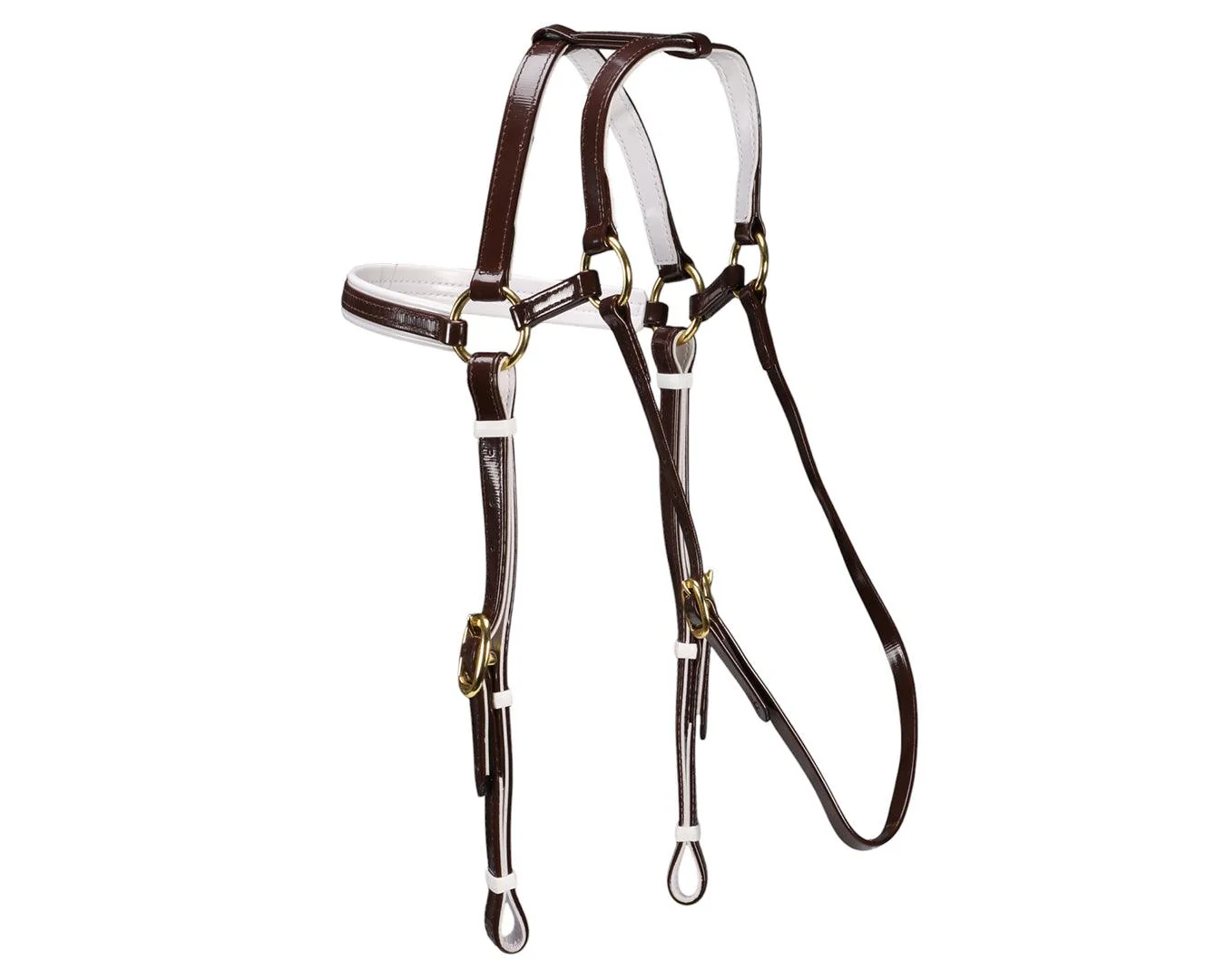 Horse Sense Extended Barcoo Bridle Head - Brass Fittings - Image 7