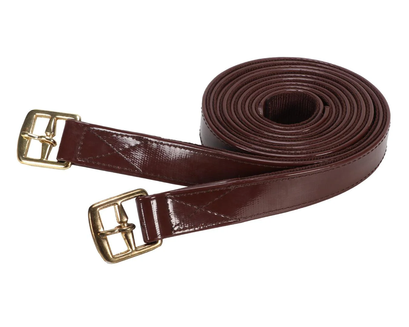 Horse Sense PN Stirrup Straps Brass