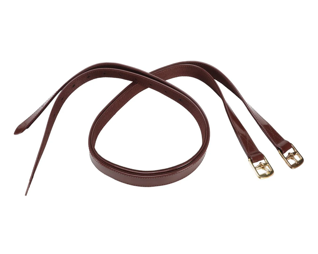 Horse Sense PN Stirrup Straps Brass - Image 5