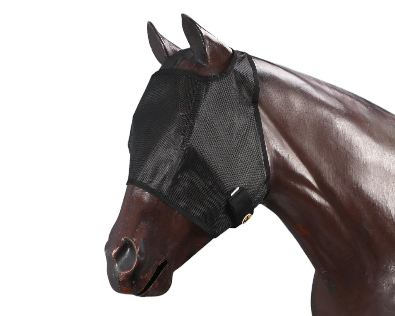 Horsemaster Black Mesh Fly Mask - Image 2