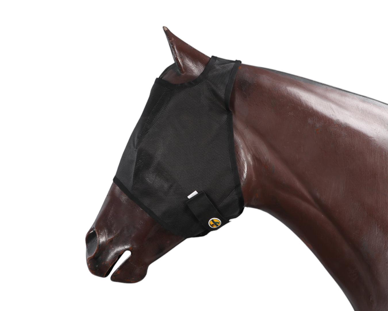 Horsemaster Black Mesh Fly Mask - Image 3