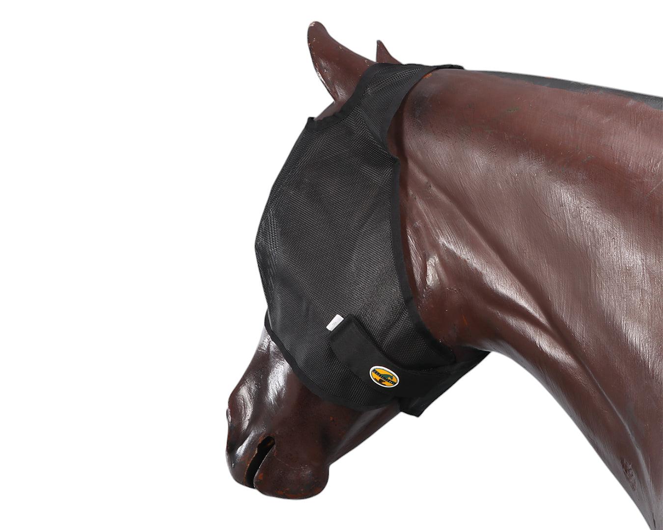Horsemaster Black Mesh Fly Mask - Image 4