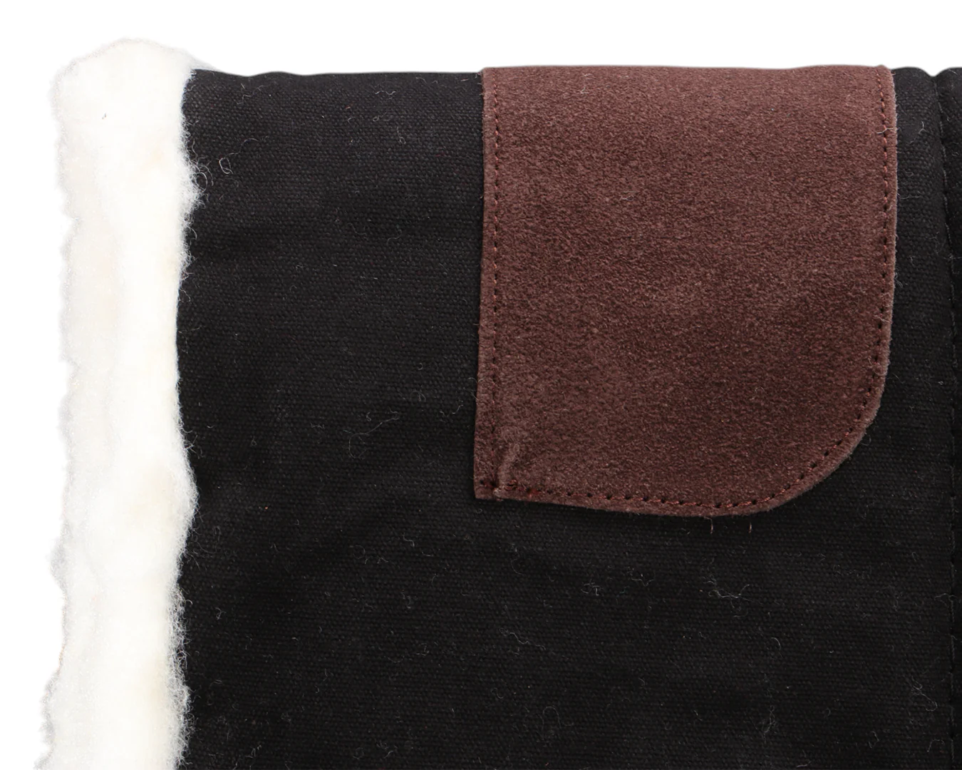 Horsemaster Fleece Lined Canvas Saddle Pad - 32" x 32" - Image 7