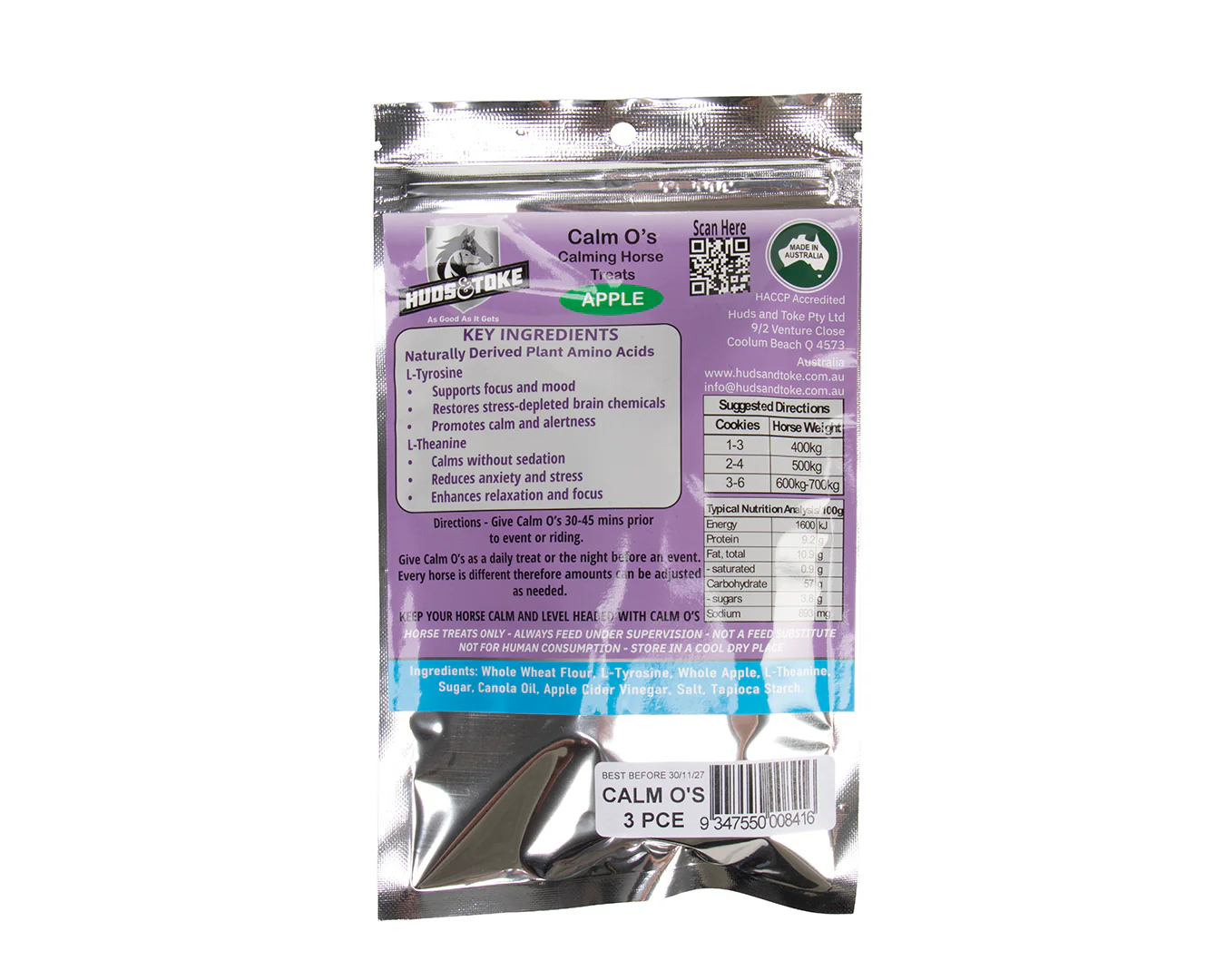 Hud's & Toke Calm O's Cookies - Apple - Image 2