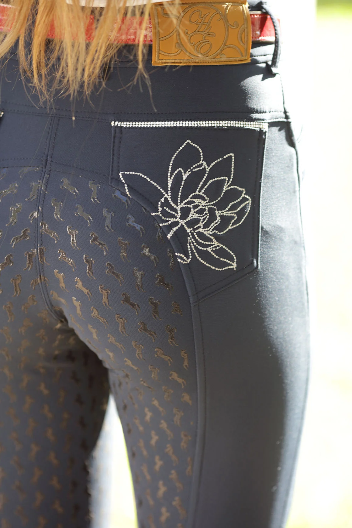 Huntington Alyssa Sparkle Breeches with Gel - Image 3