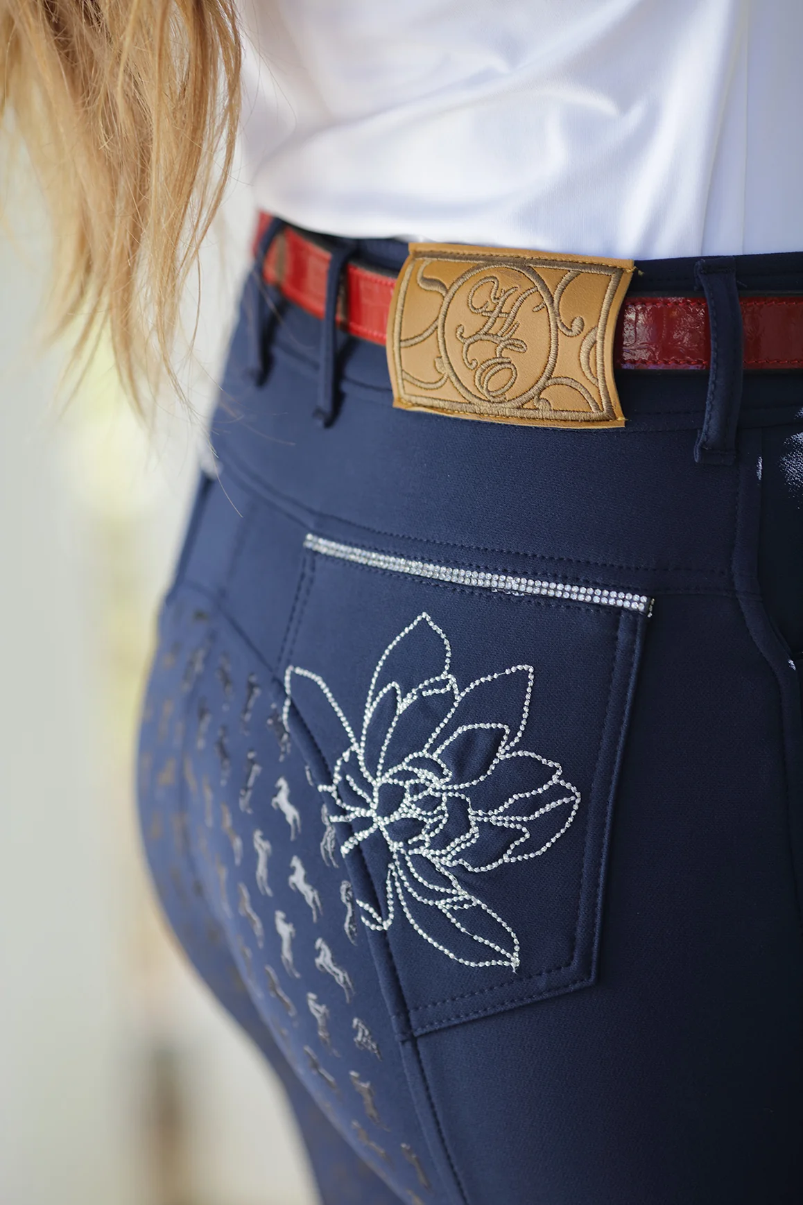 Huntington Alyssa Sparkle Breeches with Gel - Image 7