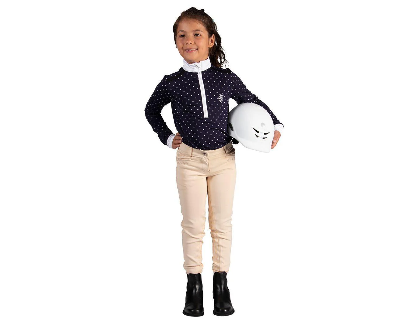 Huntington Girls Ruby Jodhpurs With Gel - Image 9