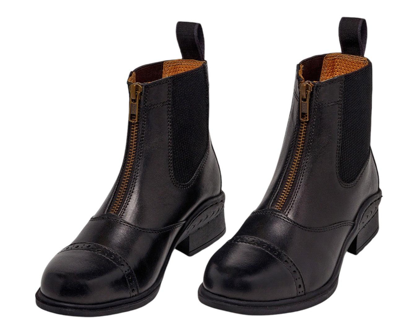 Huntington Ladies Leather Zipper Boot - Image 4