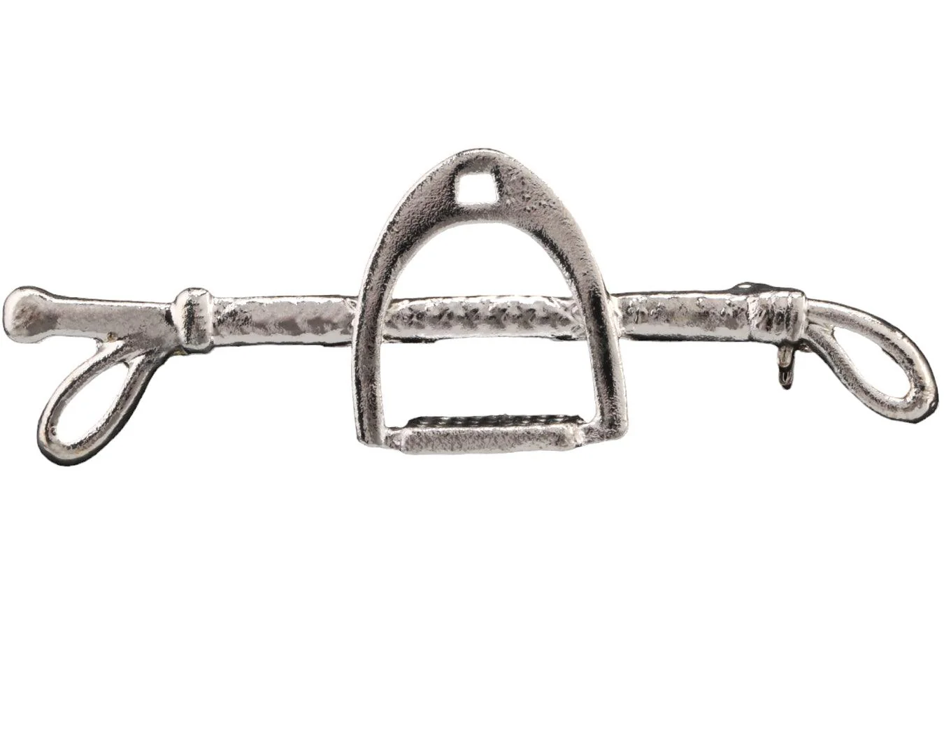 Huntington Stirrup Stock Pin - Gold or Silver - Image 2