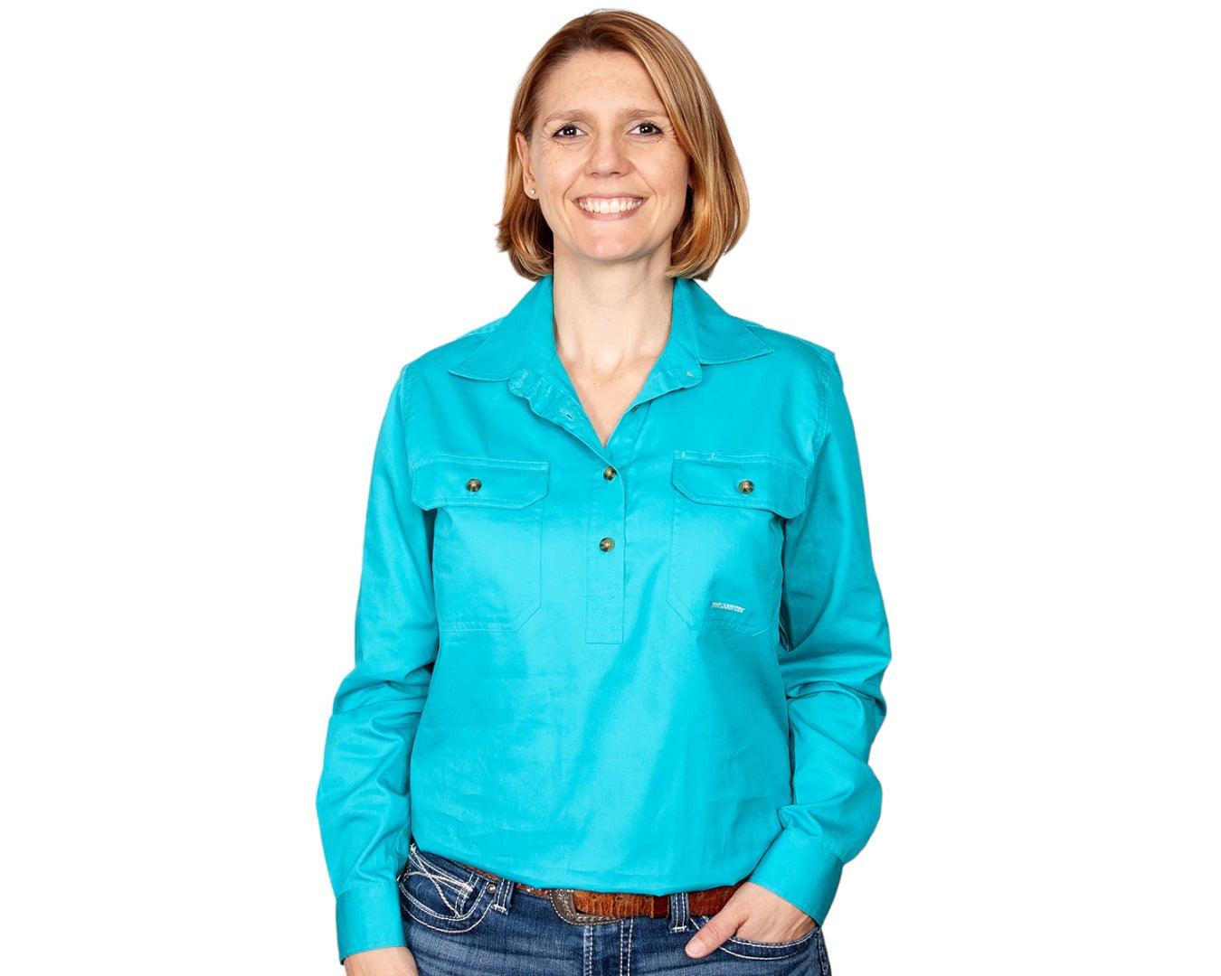 Just Country Jahna Ladies Long Sleeve Work Shirt - Image 13
