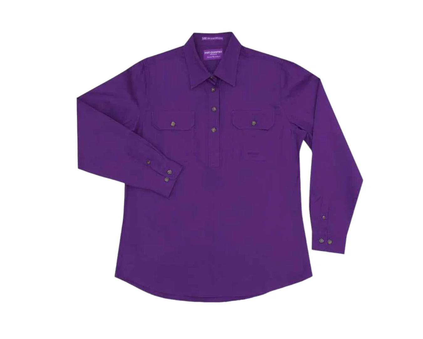 Just Country Jahna Ladies Long Sleeve Work Shirt - Image 2