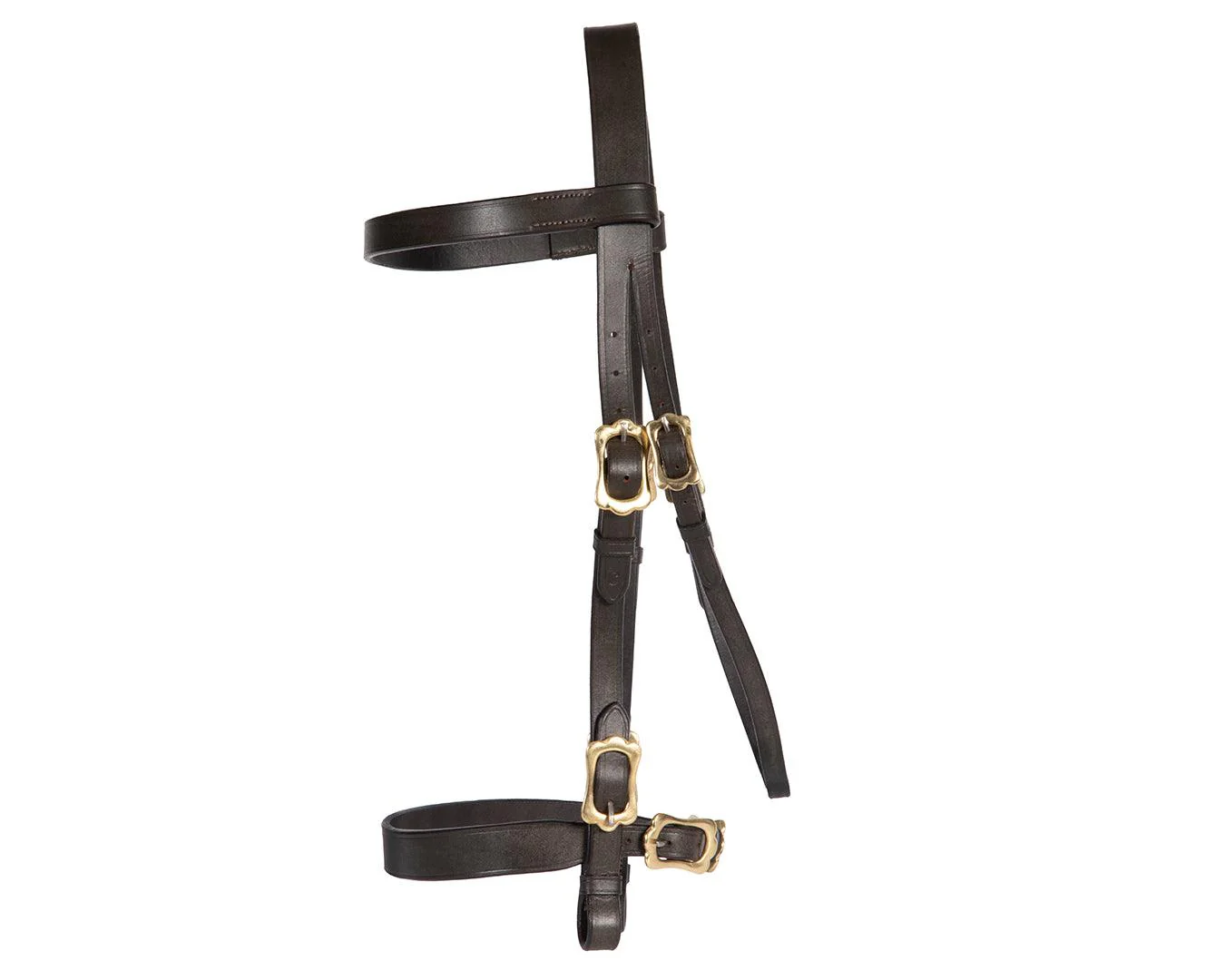 Jeremy & Lord In-Hand Flat Show Bridle - Brown - Image 3