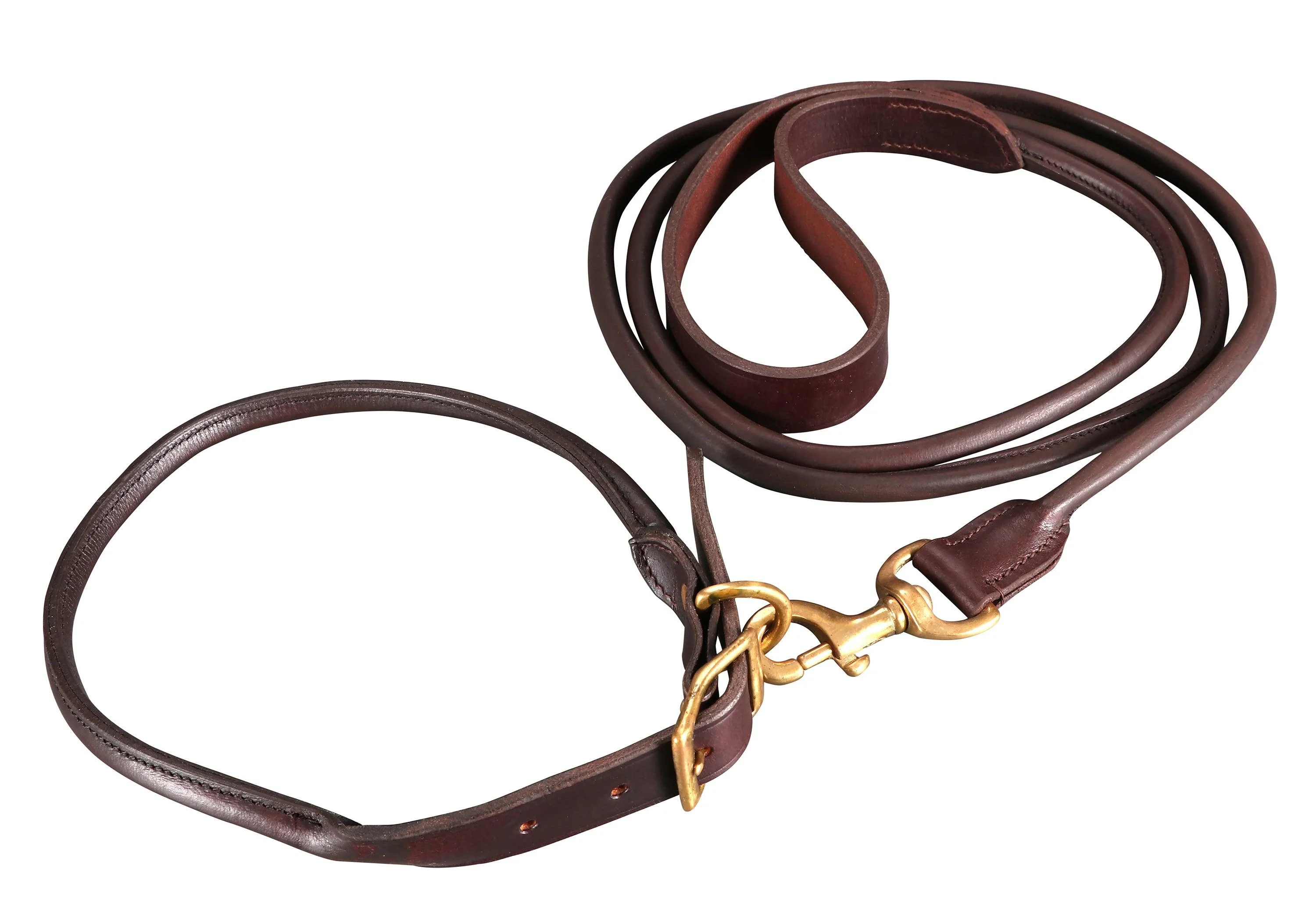 Jeremy & Lord Rolled Leather Dog Lead - Image 4